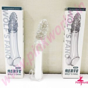 Wolf’s Fang Transparent Style Silicone Condom.
